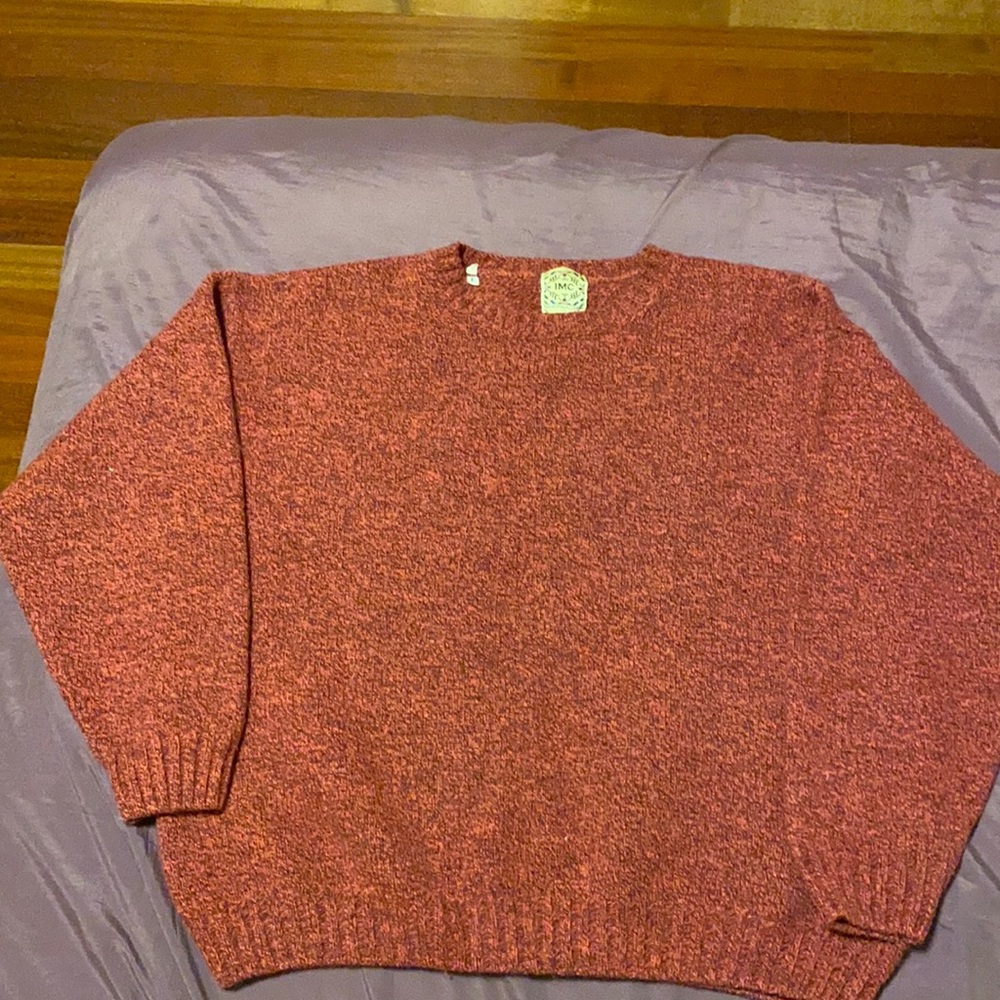 knit red sweater